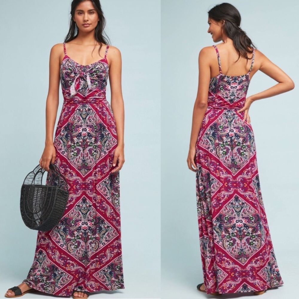 Moulinette Soeurs Wine Brisbane Paisley Maxi Dress